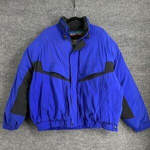 Vintage Pacific Trail Down Filled Winter Jacket Coat Mens XL Blue 90s Puffer Ski